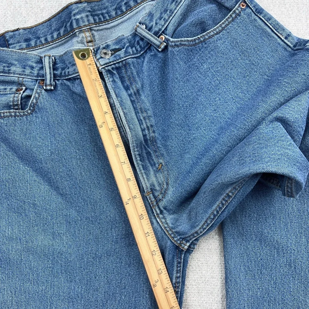 Vintage Y2K Levis 550 Jeans Men 38x29 Relaxed Fit Straight Leg Med Wash Adult